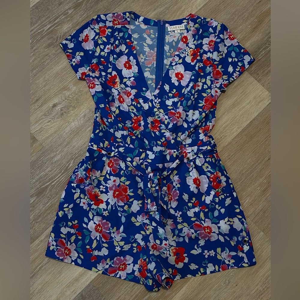 Yumi Kim Floral Wrap Romper